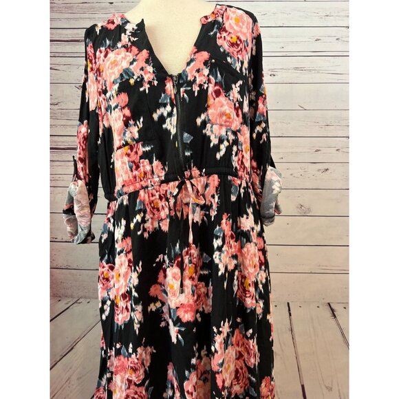 Torrid‎ Mini Challis Floral Print High Low Plus Size 1X Shirt Dress 16749679 - Picture 13 of 13